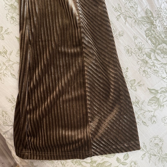 Pink Lily Brown Striped Trousers - Picture 4 of 4